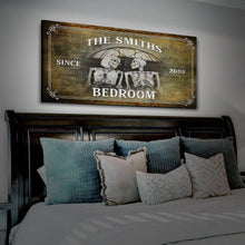 Load image into Gallery viewer, Personalized Skeleton Bedroom Sign - Gothic Art For Bedroom