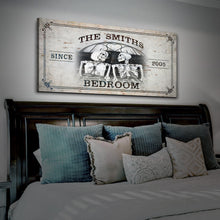 Load image into Gallery viewer, Personalized Skeleton Bedroom Sign - Gothic Art For Bedroom