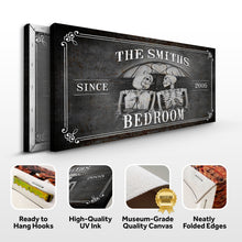 Load image into Gallery viewer, Personalized Skeleton Bedroom Sign - Gothic Art For Bedroom