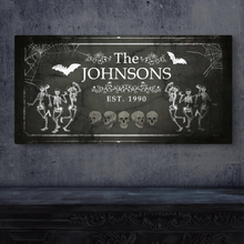 Load image into Gallery viewer, Halloween Family Name Sign