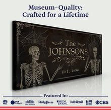 Load image into Gallery viewer, Gothic Family Sign - Personalized Gothic Decor - The Perfect Gothic Interior Design Gift