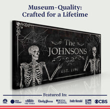 Load image into Gallery viewer, Gothic Family Sign - Personalized Gothic Art - Custom Family Sign