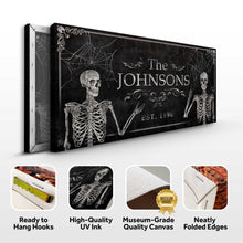 Load image into Gallery viewer, Gothic Family Sign - Personalized Gothic Art - Custom Family Sign