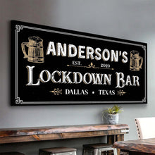 Load image into Gallery viewer, Lockdown Bar Sign