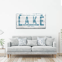 Load image into Gallery viewer, Wooden Lake Arrow Sign