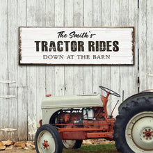 Load image into Gallery viewer, Tractor Rides Sign