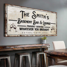 Load image into Gallery viewer, Basement Bar And Lounge Sign