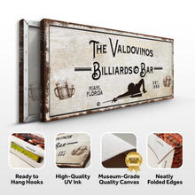 Load image into Gallery viewer, Billiards And Bar Sign II
