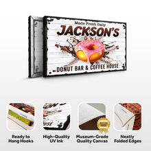 Load image into Gallery viewer, Donut Bar And Coffee House Made Fresh Daily Sign