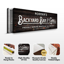 Load image into Gallery viewer, Backyard Bar And Grill Sign II