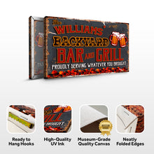 Load image into Gallery viewer, Backyard Bar And Grill Sign VII