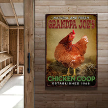 Load image into Gallery viewer, Chicken Coop Natural And Fresh Sign