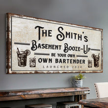 Load image into Gallery viewer, Basement Booze Up Sign