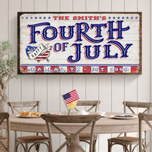 Load image into Gallery viewer, 4th of July Personalized Welcome Sign