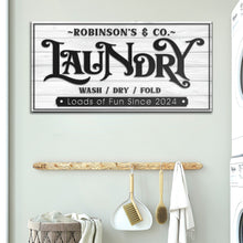 Load image into Gallery viewer, Laundry Room Sign IX