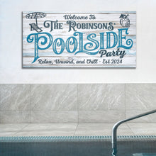 Load image into Gallery viewer, Personalized Pool Party Sign