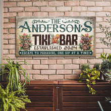 Load image into Gallery viewer, Personalized Tiki Bar Sign III