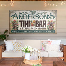 Load image into Gallery viewer, Personalized Tiki Bar Sign III