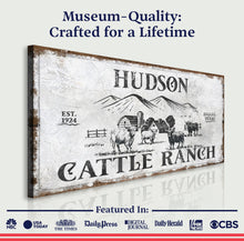 Load image into Gallery viewer, Personalized Highland Cattle Ranch Sign