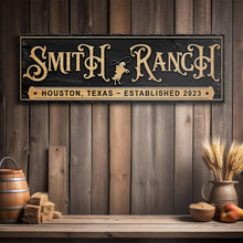 Load image into Gallery viewer, Personalized Horse Ranch Sign