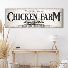Load image into Gallery viewer, Chicken Family Farm Sign