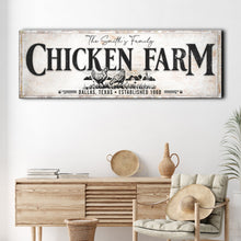 Load image into Gallery viewer, Chicken Family Farm Sign