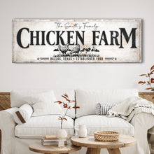 Load image into Gallery viewer, Chicken Family Farm Sign