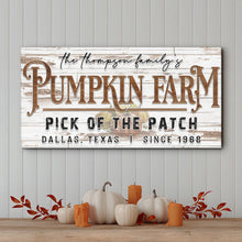 Load image into Gallery viewer, Pick Of The Patch Pumpkin Farm Sign II