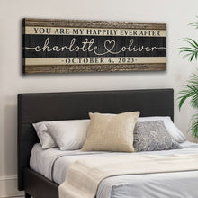 Load image into Gallery viewer, Personalized Happily Ever After Couple Sign V