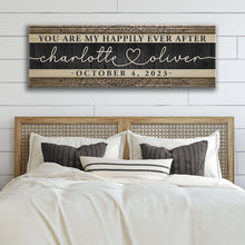 Load image into Gallery viewer, Personalized Happily Ever After Couple Sign V