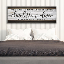 Load image into Gallery viewer, Personalized Happily Ever After Couple Sign II