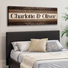 Load image into Gallery viewer, Personalized Happily Ever After Couple Sign IV