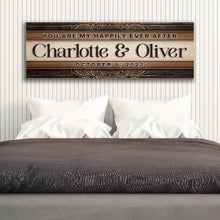 Load image into Gallery viewer, Personalized Happily Ever After Couple Sign IV