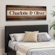 Load image into Gallery viewer, Personalized Happily Ever After Couple Sign V