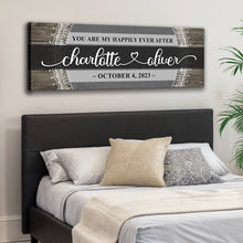 Load image into Gallery viewer, Personalized Happily Ever After Couple Sign VI