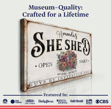 Load image into Gallery viewer, Personalized She Shed Sign XIII