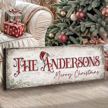Load image into Gallery viewer, Christmas Family Name Sign II
