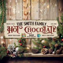 Load image into Gallery viewer, Hot Chocolate Christmas Bar Sign