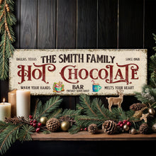 Load image into Gallery viewer, Hot Chocolate Christmas Bar Sign