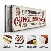 Load image into Gallery viewer, Family Gingerbread Bakery Christmas Sign