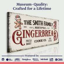 Load image into Gallery viewer, Family Gingerbread Bakery Christmas Sign