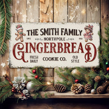 Load image into Gallery viewer, Family Gingerbread Bakery Christmas Sign