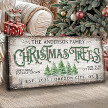 Load image into Gallery viewer, Family Christmas Tree Farm Sign IV