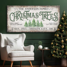 Load image into Gallery viewer, Family Christmas Tree Farm Sign IV