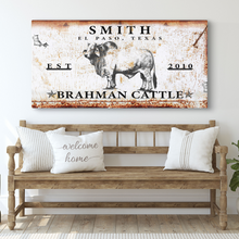 Load image into Gallery viewer, Brahman Cattle Sign