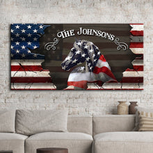 Load image into Gallery viewer, Family Name Sign - American Horse Wall Art