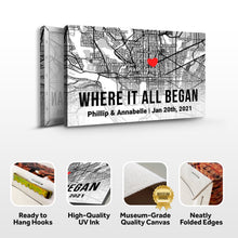 Load image into Gallery viewer, Couple Street Map Sign II