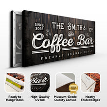 Load image into Gallery viewer, Family Coffee Bar Sign