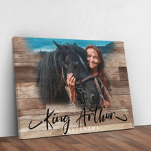 Load image into Gallery viewer, Wooden Animal Portrait Sign | Personalized Canvas Wall Art