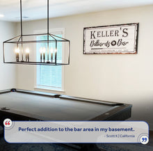 Load image into Gallery viewer, Billiards And Bar Sign
